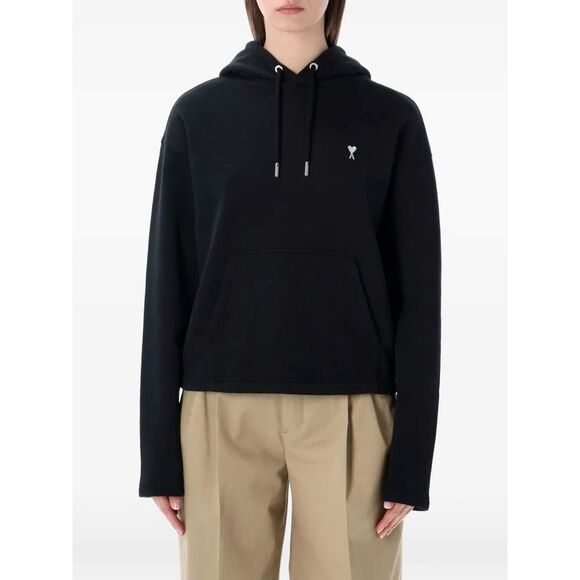 AMI PARIS Handbags - Ami Alexandre Mattiussi Women Contrasted "Ami De Coeur" Hoodie